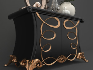 cabinet and decorations 2 3Dモデル