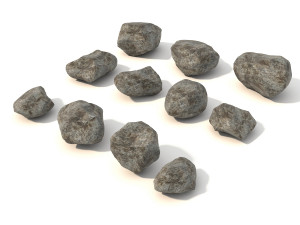 stone and boulder 3D Model