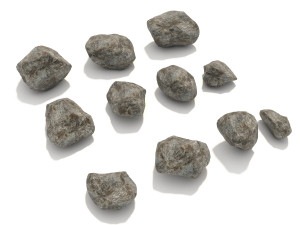 stone and boulder Modelo 3D