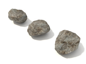 stone and boulder Modelo 3D