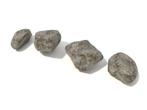 stone and boulder 3D Model