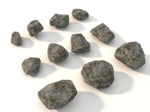 stone and boulder 3D Model