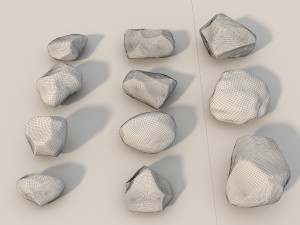 stone and boulder Modelo 3D