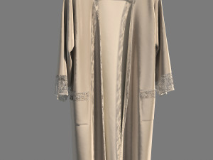dress on hanger 4 Model 3D
