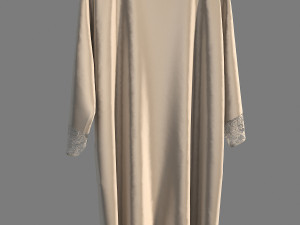 dress on hanger 4 Model 3D