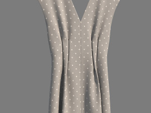 dress on hanger 4 Model 3D