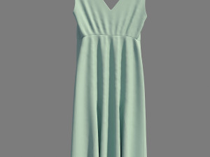 dress on hanger 4 Model 3D