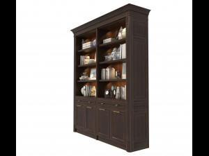 display cabinet classic style 2 3D Model