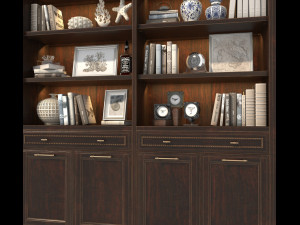 display cabinet classic style 2 3D Model