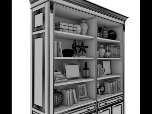 display cabinet classic style 2 3D Model