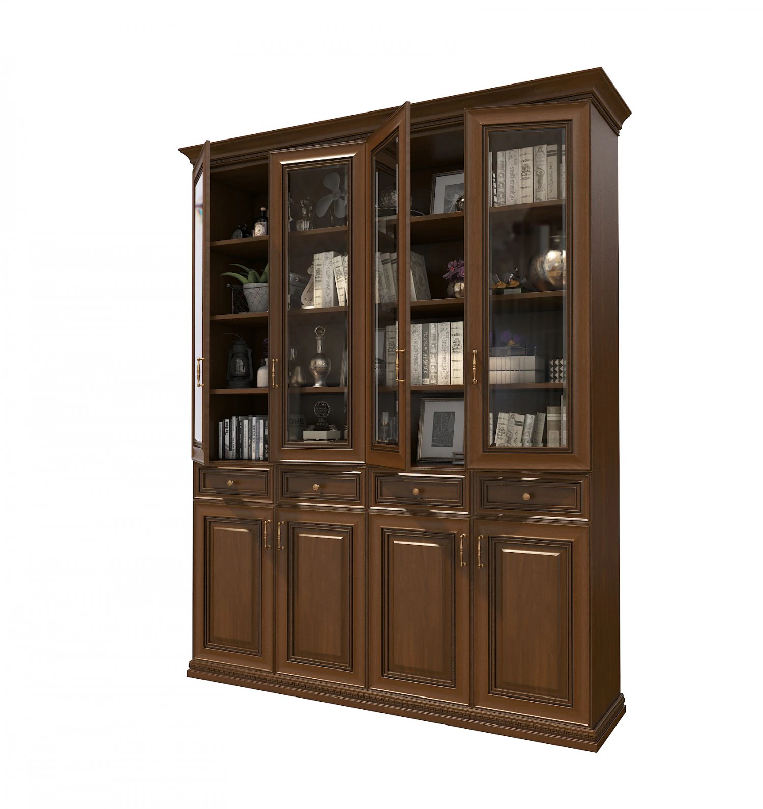 display cabinet classic style 3D Model .c4d .max .obj .3ds .fbx .stl .blend 