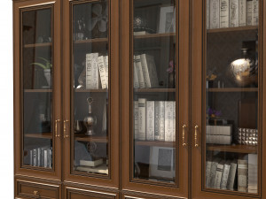 display cabinet classic style Modèle 3D