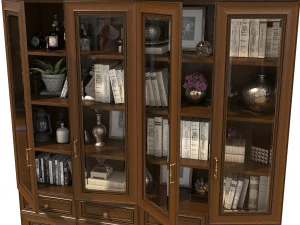 display cabinet classic style 3D Model