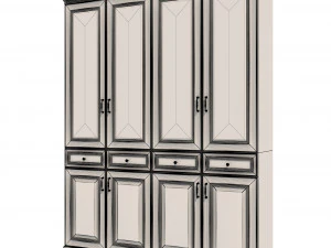 display cabinet classic style 3D Model