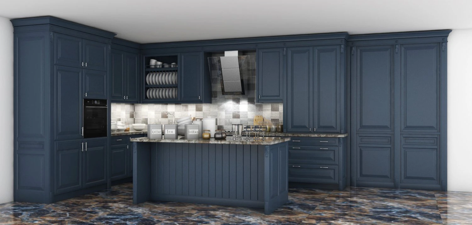 classic kitchen cabinet 3D Model .c4d .max .obj .3ds .fbx .stl .blend
