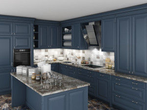 classic kitchen cabinet 3D मॉडल