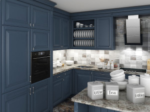 classic kitchen cabinet 3D मॉडल
