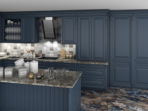 classic kitchen cabinet 3D मॉडल