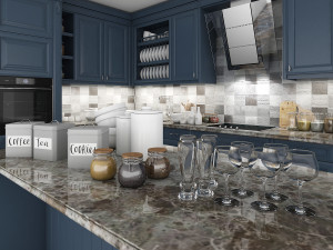 classic kitchen cabinet 3D मॉडल