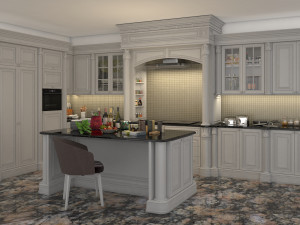 classic kitchen cabinet 2 Modèle 3D