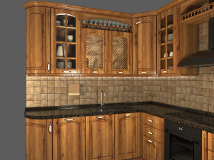 classic kitchen Model 3D