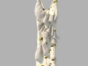 dress on hanger 5 3D Model