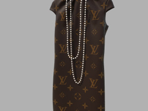 dress on hanger 5 3D Модель