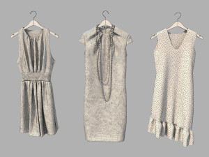 dress on hanger 5 3D Модель