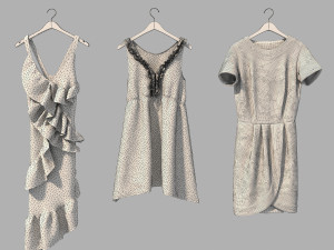 dress on hanger 5 3D Модель