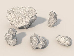 stone and boulder 2 3D 模型