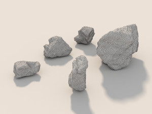 stone and boulder 2 3D 模型