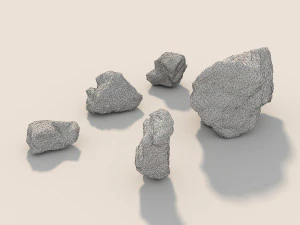 stone and boulder 2 3D Model