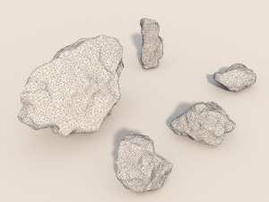 stone and boulder 2 3D 模型