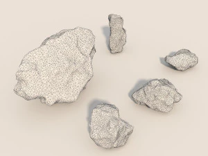 stone and boulder 2 3D Model