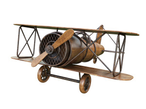 children aircraft toy made of wood 3D 모델