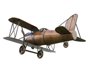 children aircraft toy made of wood Model 3D