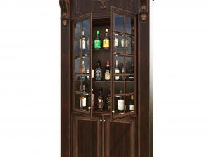 display cabinet european style 3D Model