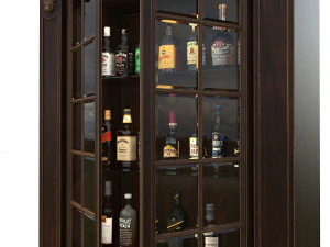 display cabinet european style 3D Model