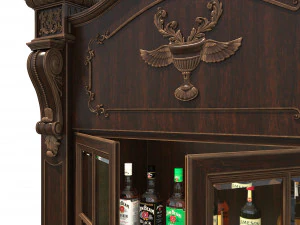 display cabinet european style 3D Model