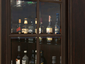 display cabinet european style Model 3D
