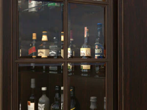 display cabinet european style 3D Model