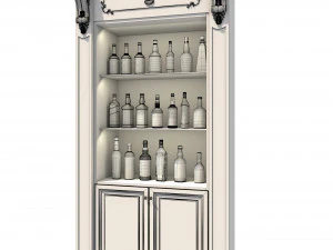 display cabinet european style 3D Model