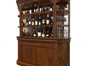display cabinet classic style 3 3D Model