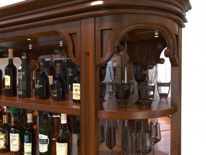 display cabinet classic style 3 3D Модель