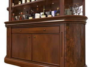 display cabinet classic style 3 3D Модель