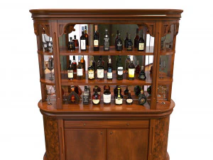 display cabinet classic style 3 3D Model