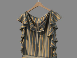 clothing on hanger 3D Модель