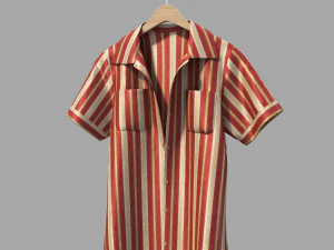 clothing on hanger 3D Model
