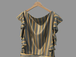 clothing on hanger 3D Model
