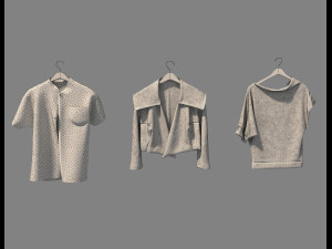 clothing on hanger 3D Модель